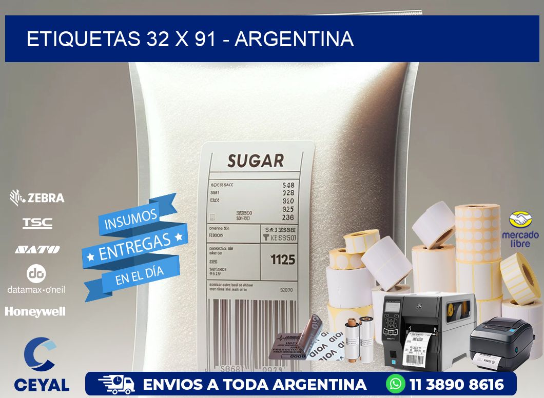 ETIQUETAS 32 x 91 - ARGENTINA