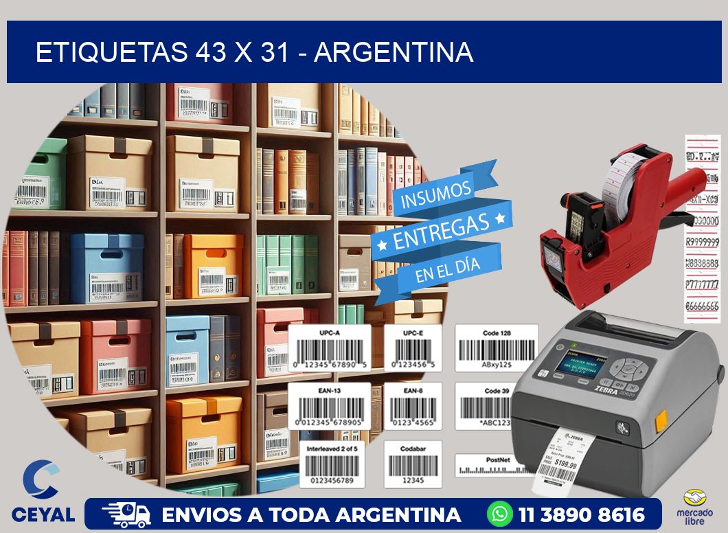 ETIQUETAS 43 x 31 - ARGENTINA