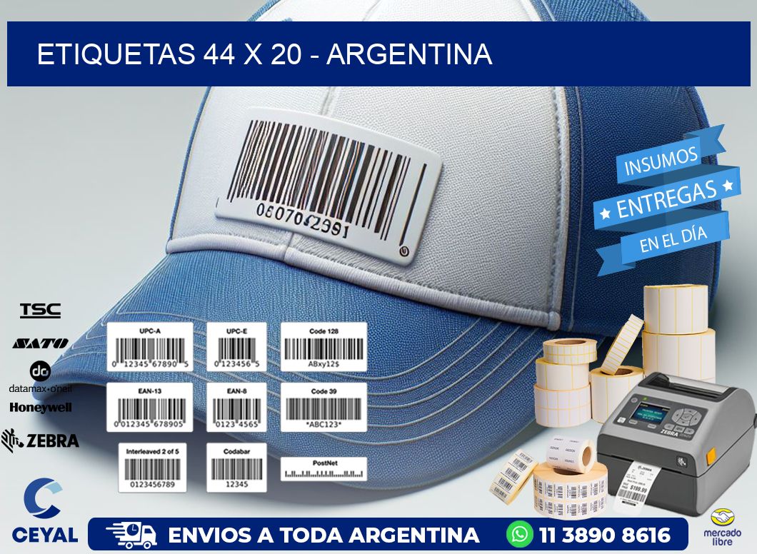 ETIQUETAS 44 x 20 - ARGENTINA