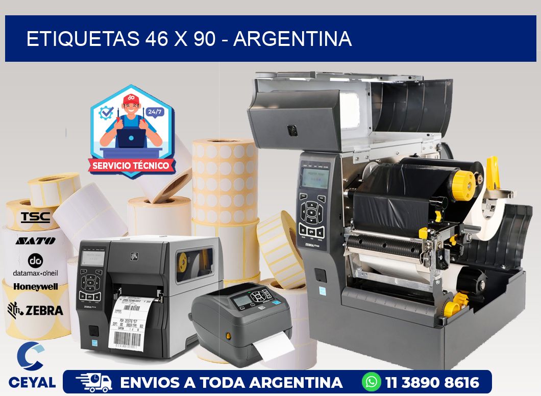 ETIQUETAS 46 x 90 - ARGENTINA