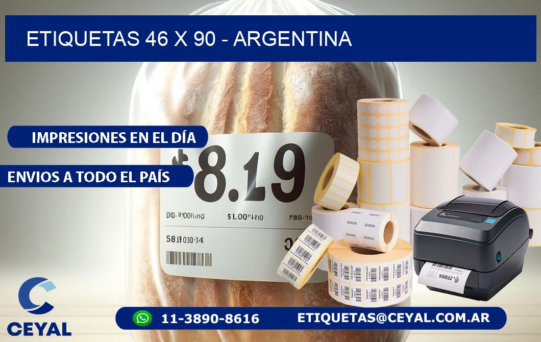 ETIQUETAS 46 x 90 - ARGENTINA