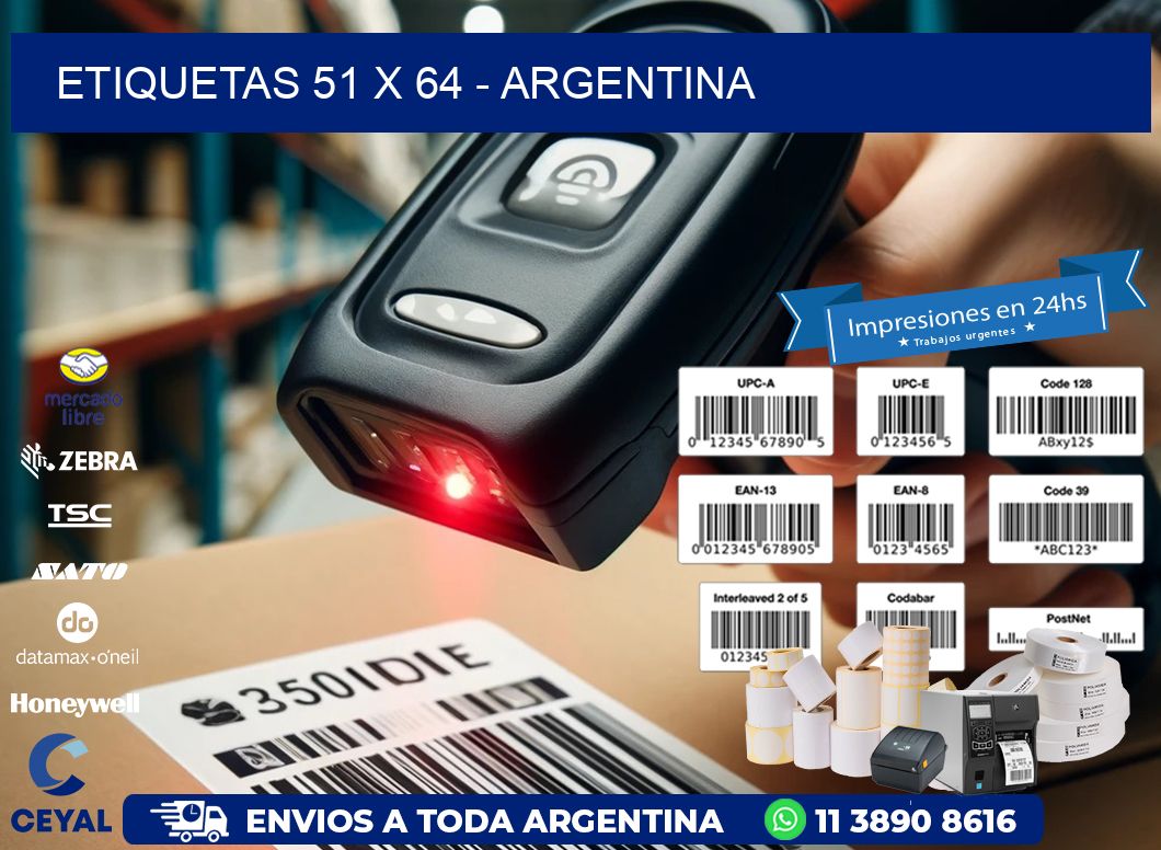 ETIQUETAS 51 x 64 - ARGENTINA