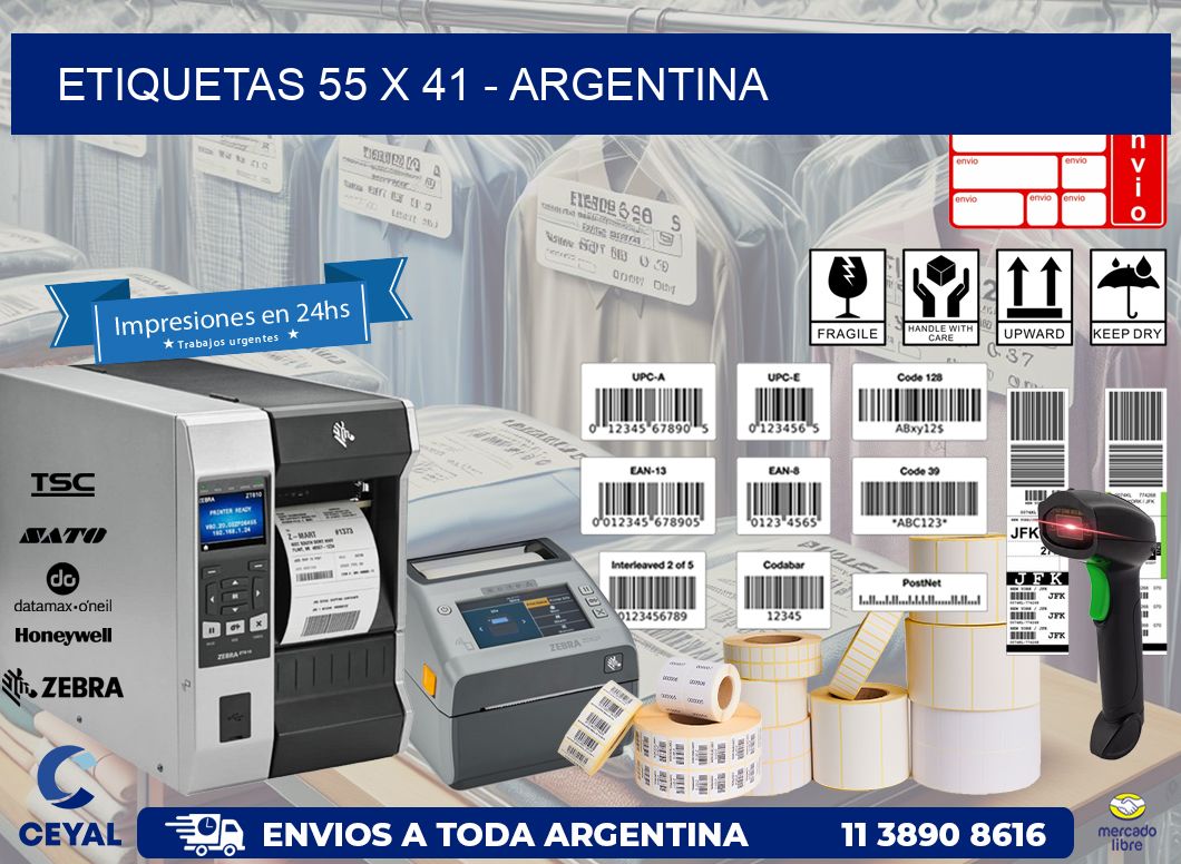 ETIQUETAS 55 x 41 - ARGENTINA