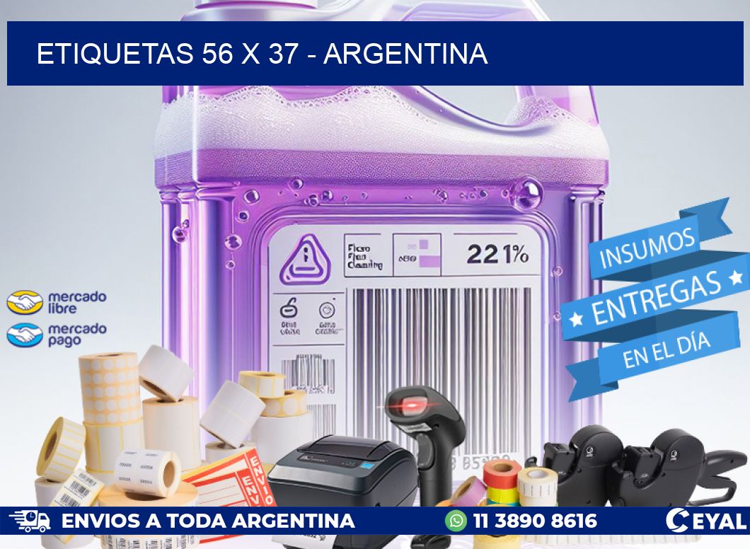 ETIQUETAS 56 x 37 - ARGENTINA