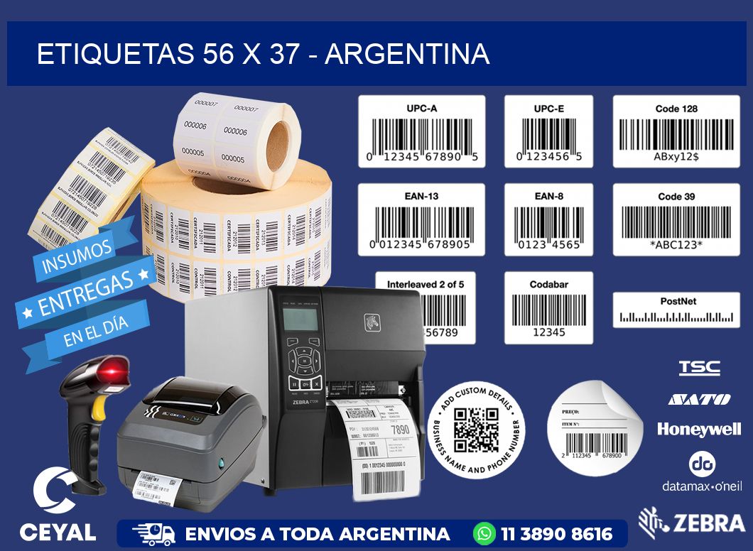 ETIQUETAS 56 x 37 - ARGENTINA