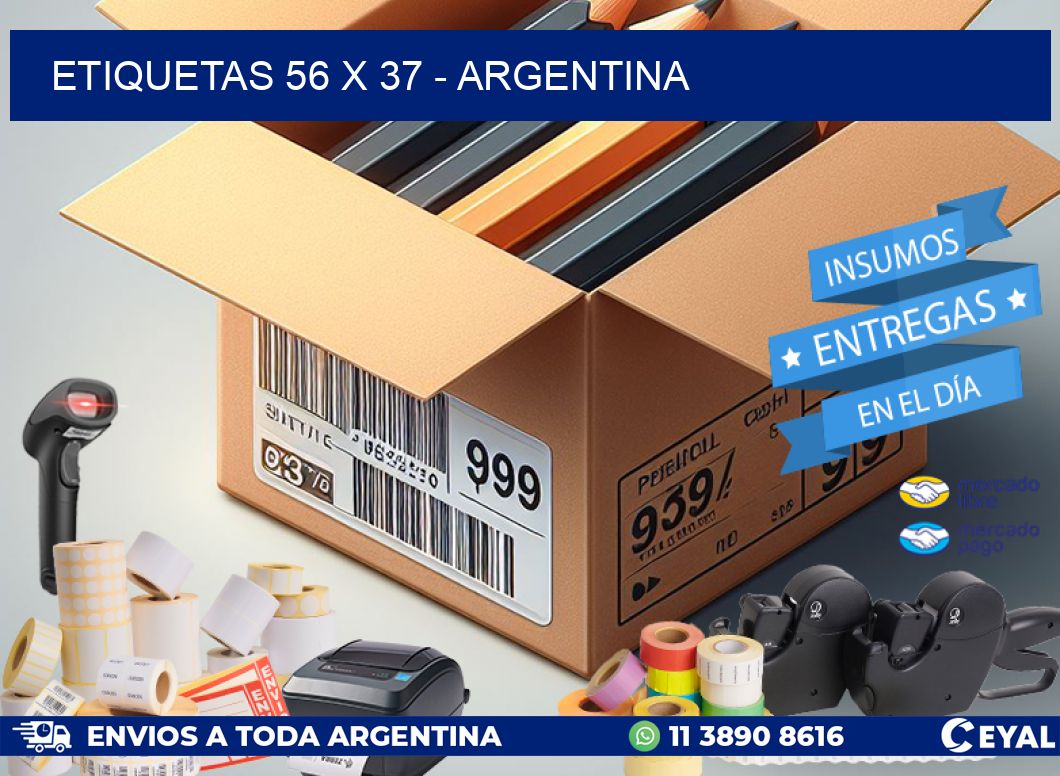 ETIQUETAS 56 x 37 - ARGENTINA