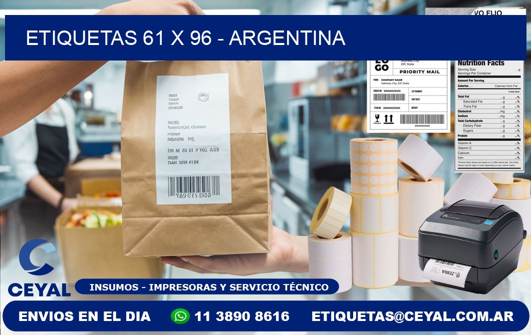 ETIQUETAS 61 x 96 - ARGENTINA