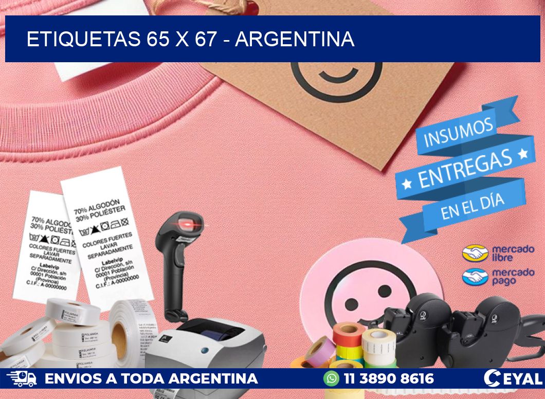 ETIQUETAS 65 x 67 – ARGENTINA