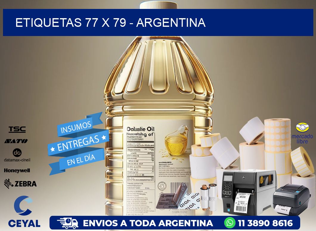 ETIQUETAS 77 x 79 - ARGENTINA