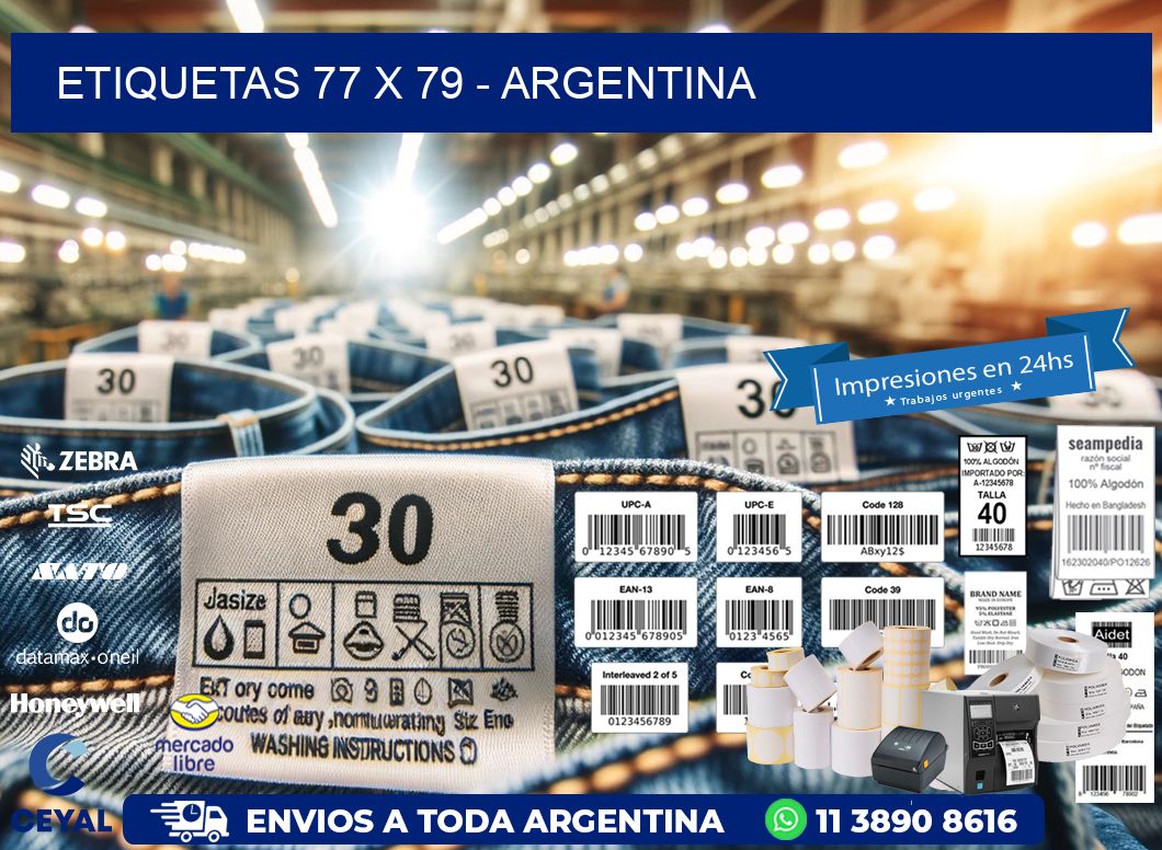 ETIQUETAS 77 x 79 - ARGENTINA