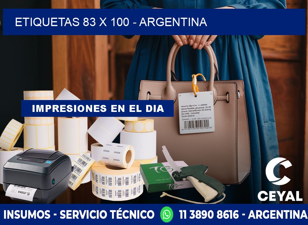 ETIQUETAS 83 x 100 - ARGENTINA