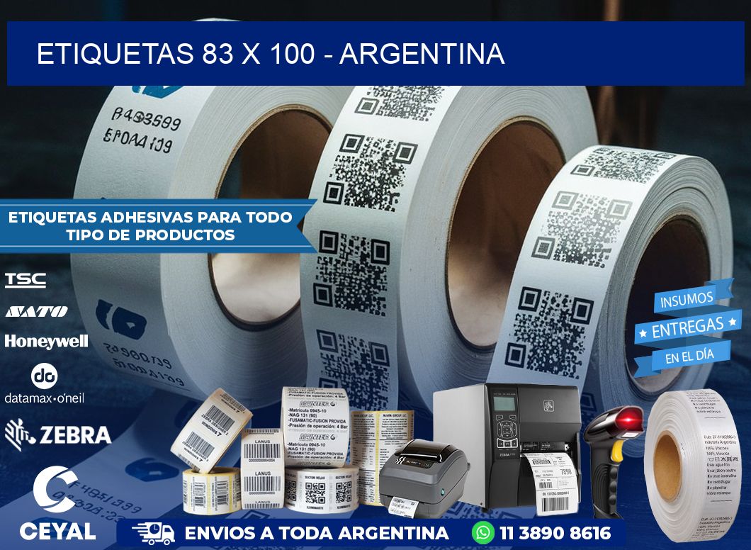 ETIQUETAS 83 x 100 - ARGENTINA