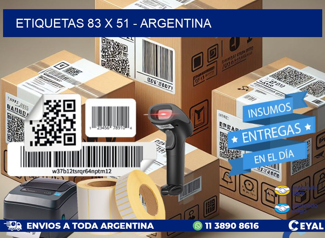 ETIQUETAS 83 x 51 - ARGENTINA