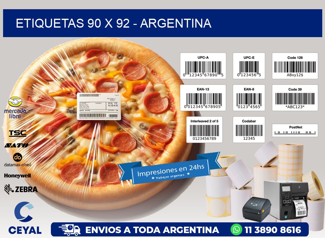 ETIQUETAS 90 x 92 - ARGENTINA