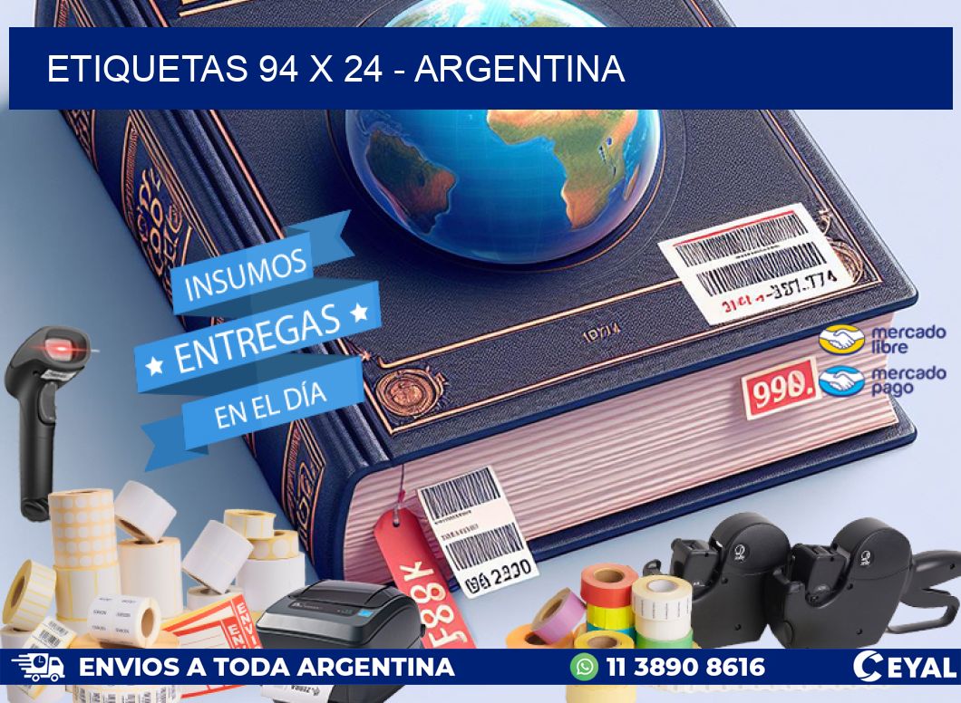 ETIQUETAS 94 x 24 - ARGENTINA