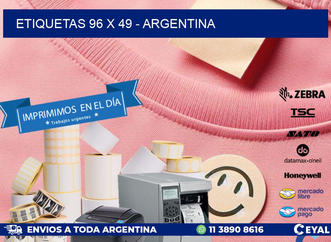 ETIQUETAS 96 x 49 - ARGENTINA