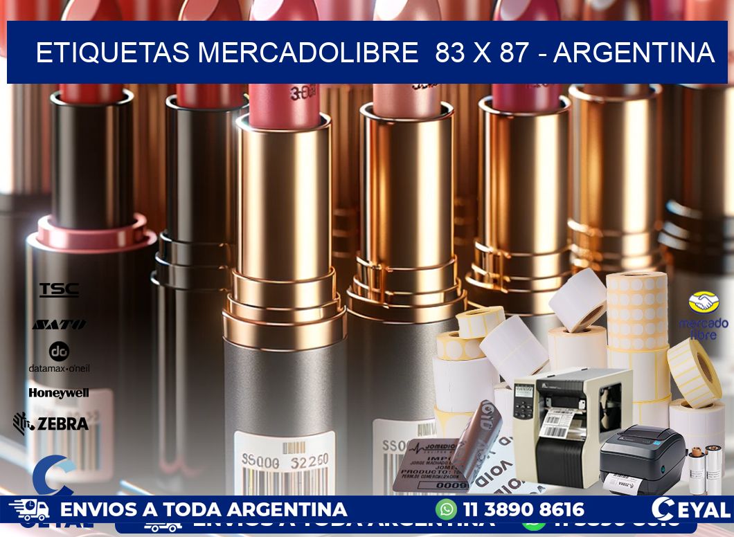 ETIQUETAS MERCADOLIBRE  83 x 87 – ARGENTINA