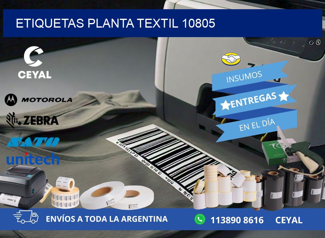 ETIQUETAS PLANTA TEXTIL 10805