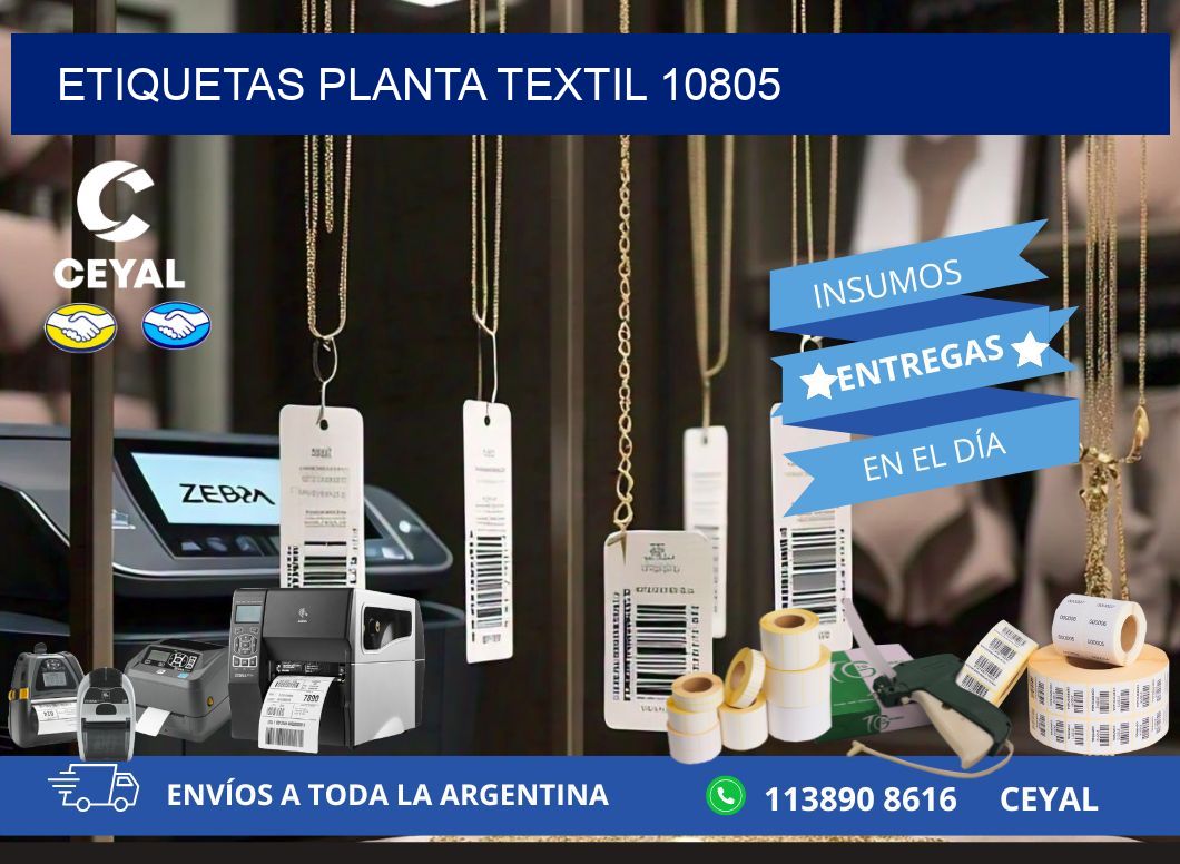 ETIQUETAS PLANTA TEXTIL 10805