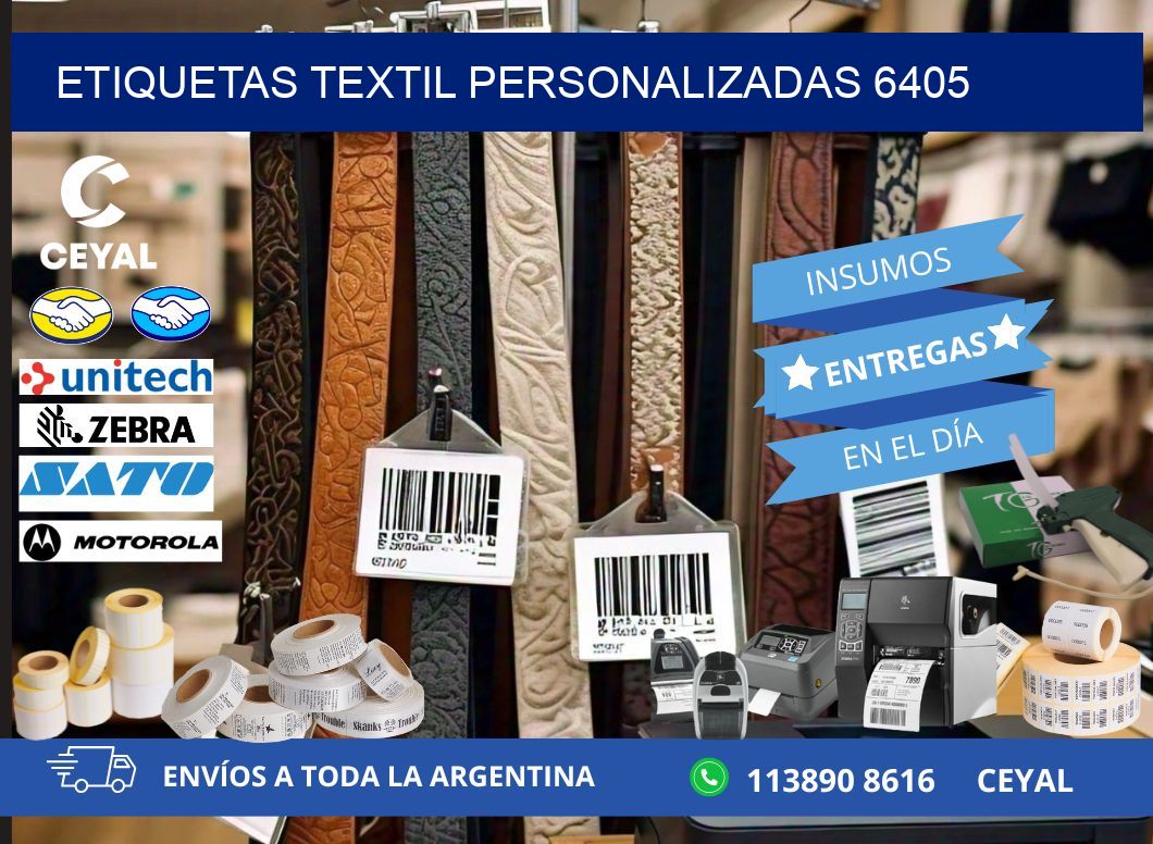 ETIQUETAS TEXTIL PERSONALIZADAS 6405