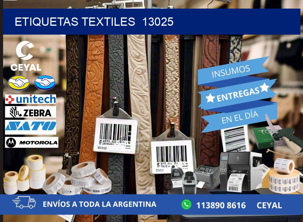 ETIQUETAS TEXTILES  13025