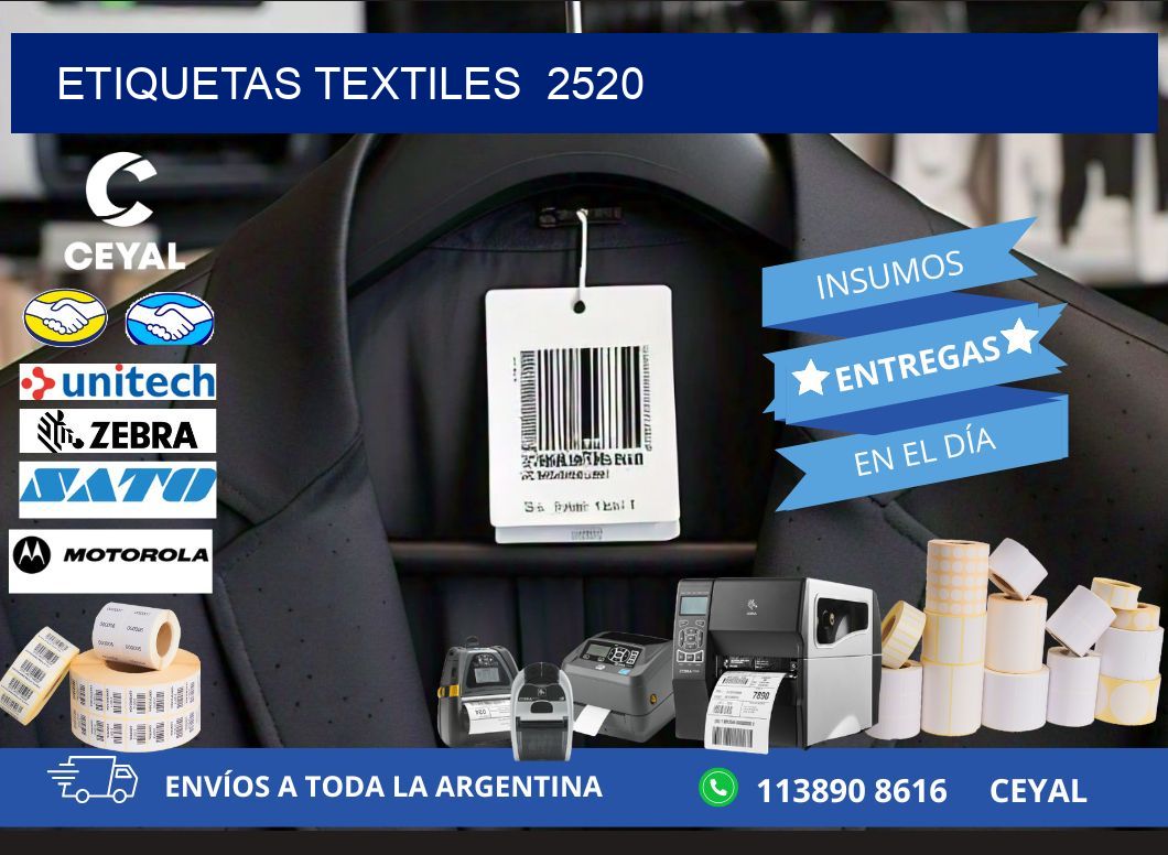 ETIQUETAS TEXTILES  2520