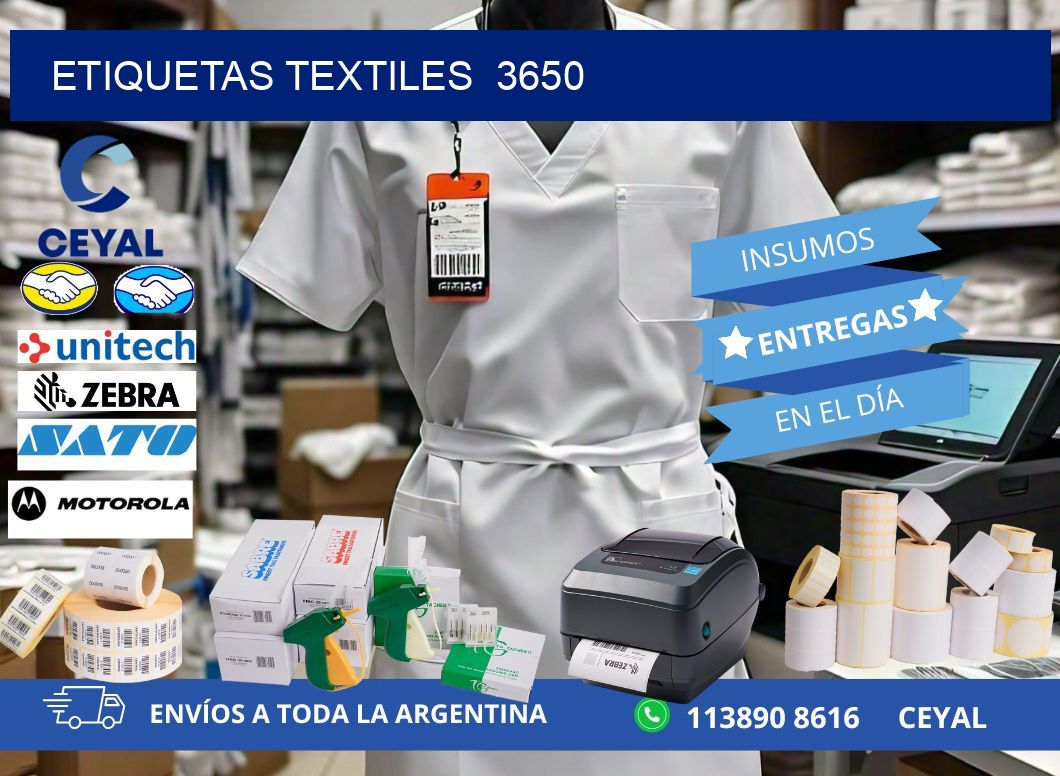 ETIQUETAS TEXTILES  3650