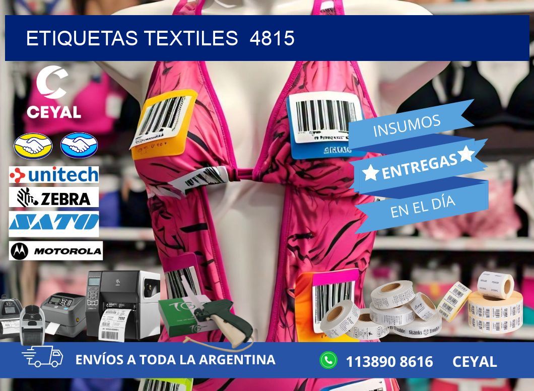 ETIQUETAS TEXTILES  4815