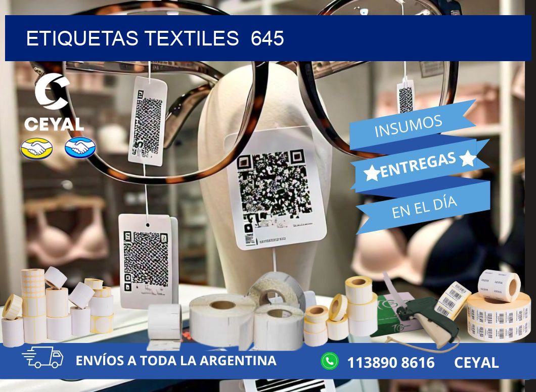 ETIQUETAS TEXTILES  645