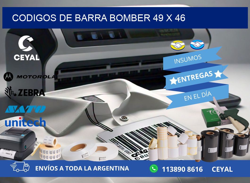 CODIGOS DE BARRA BOMBER 49 x 46