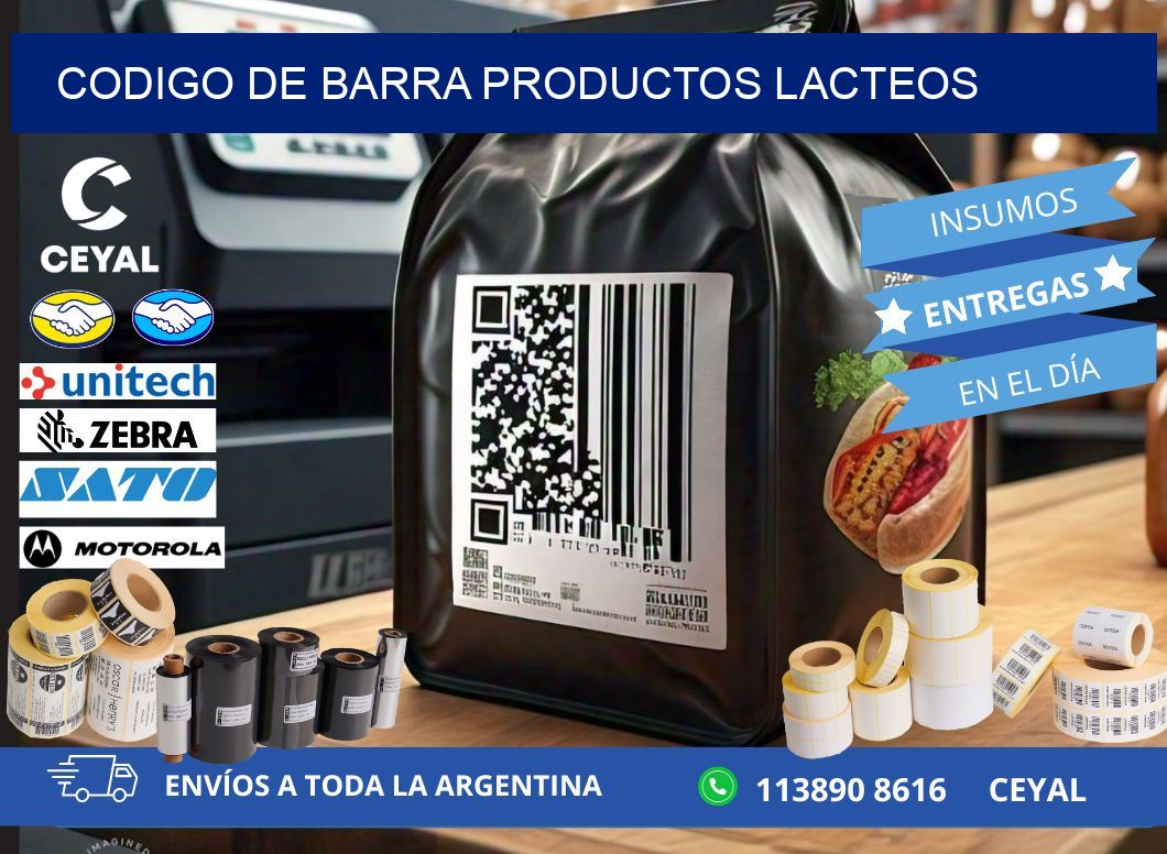 codigo de barra PRODUCTOS LACTEOS