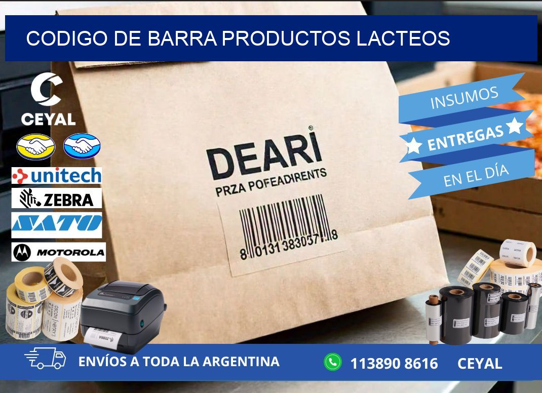 codigo de barra PRODUCTOS LACTEOS