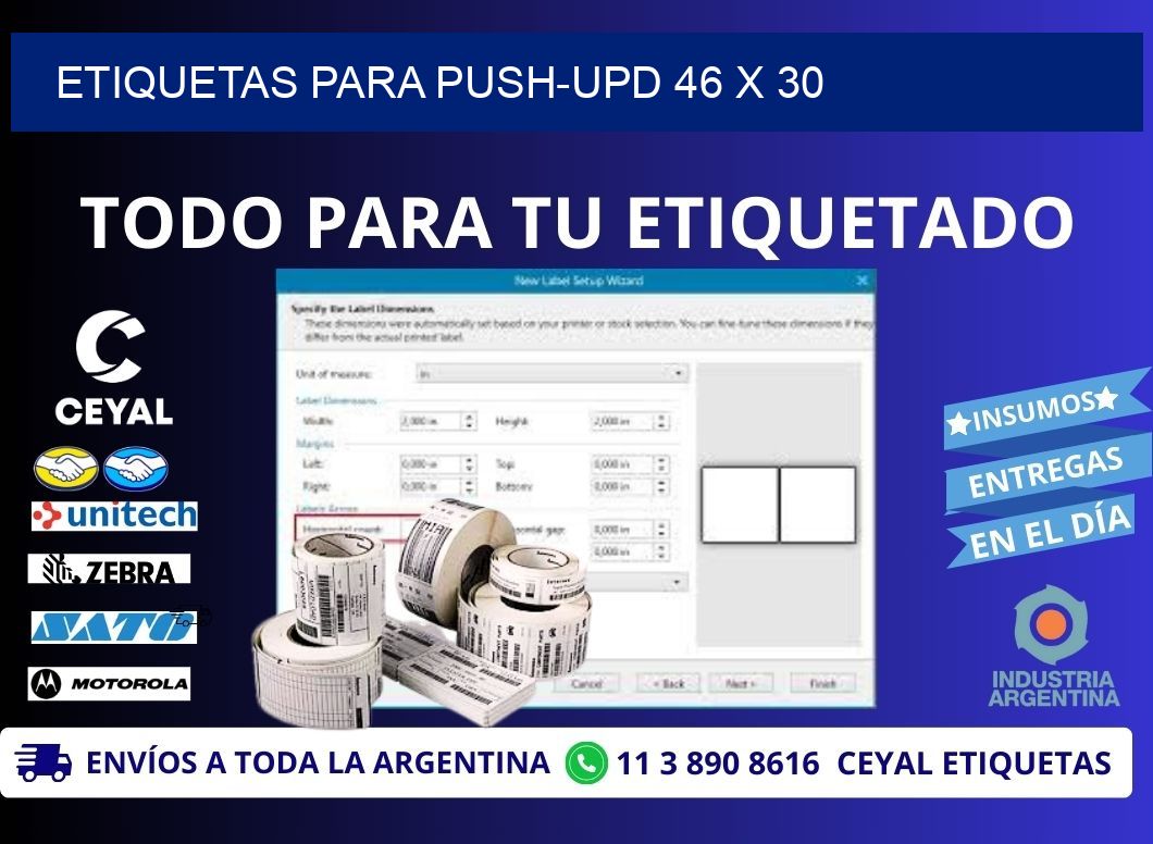 ETIQUETAS PARA PUSH-UPD 46 x 30