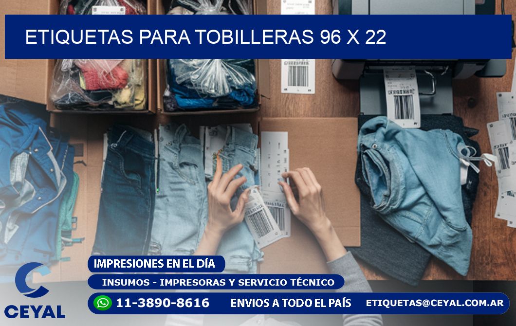 ETIQUETAS PARA TOBILLERAS 96 x 22