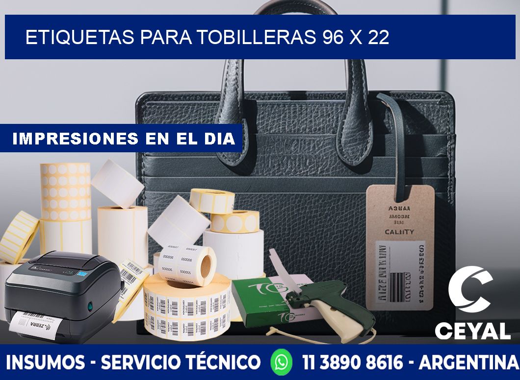 ETIQUETAS PARA TOBILLERAS 96 x 22