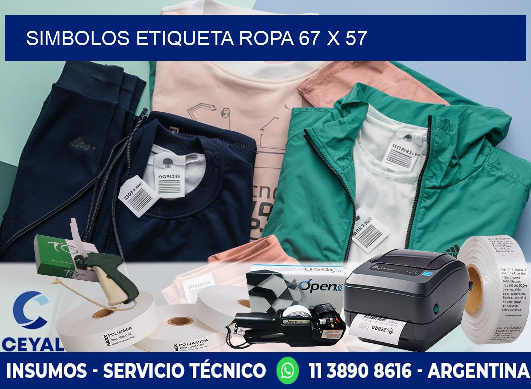 SIMBOLOS ETIQUETA ROPA 67 x 57