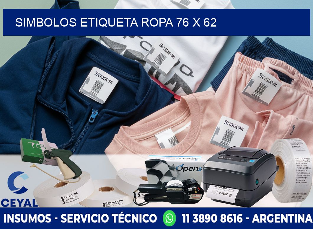 SIMBOLOS ETIQUETA ROPA 76 x 62