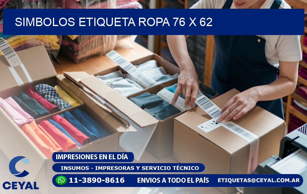 SIMBOLOS ETIQUETA ROPA 76 x 62