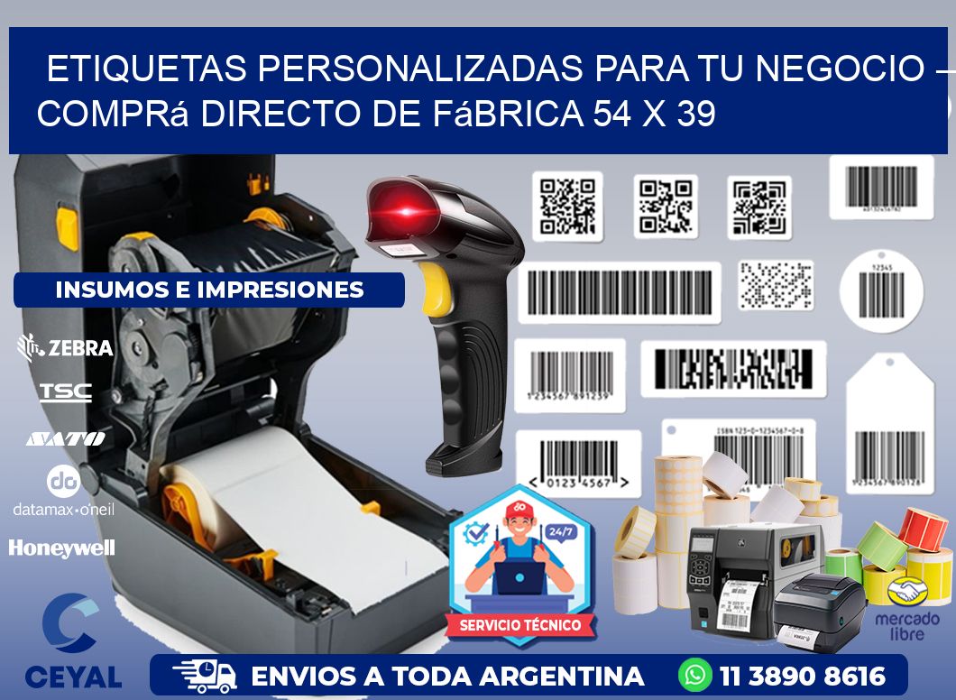 Etiquetas Personalizadas para Tu Negocio – Comprá Directo de Fábrica 54 x 39