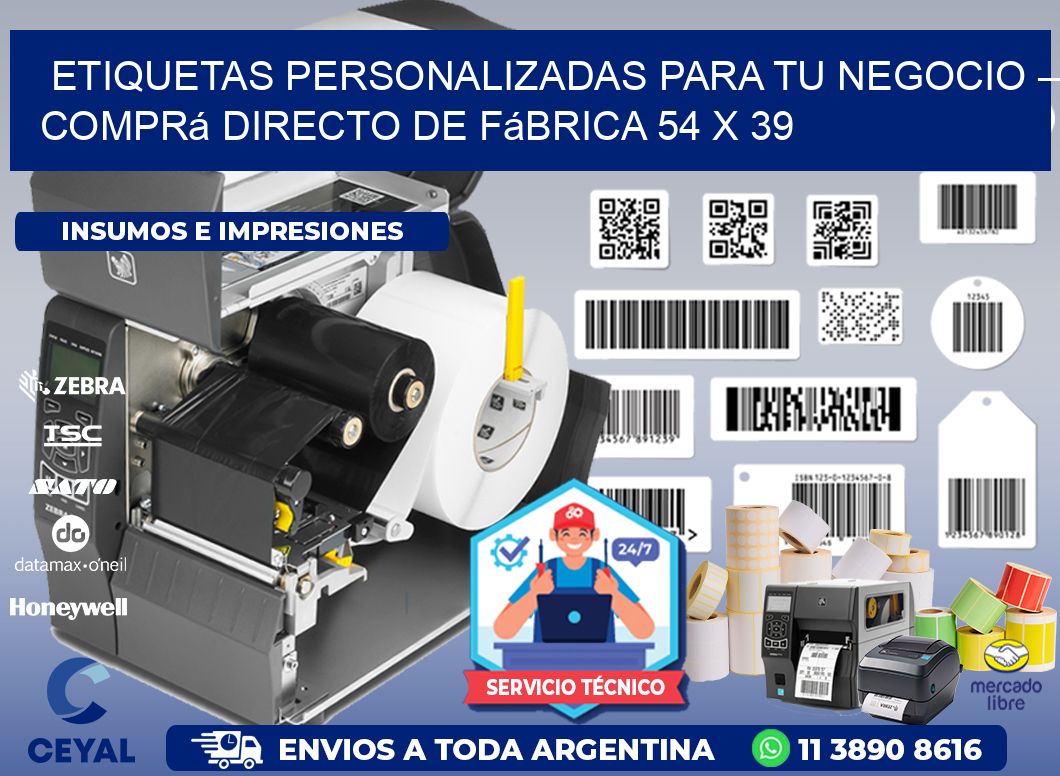 Etiquetas Personalizadas para Tu Negocio – Comprá Directo de Fábrica 54 x 39