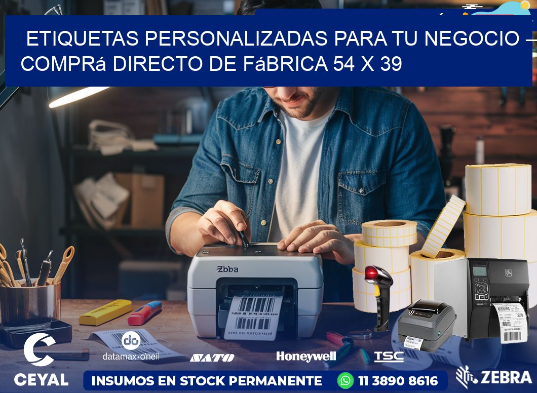 Etiquetas Personalizadas para Tu Negocio – Comprá Directo de Fábrica 54 x 39