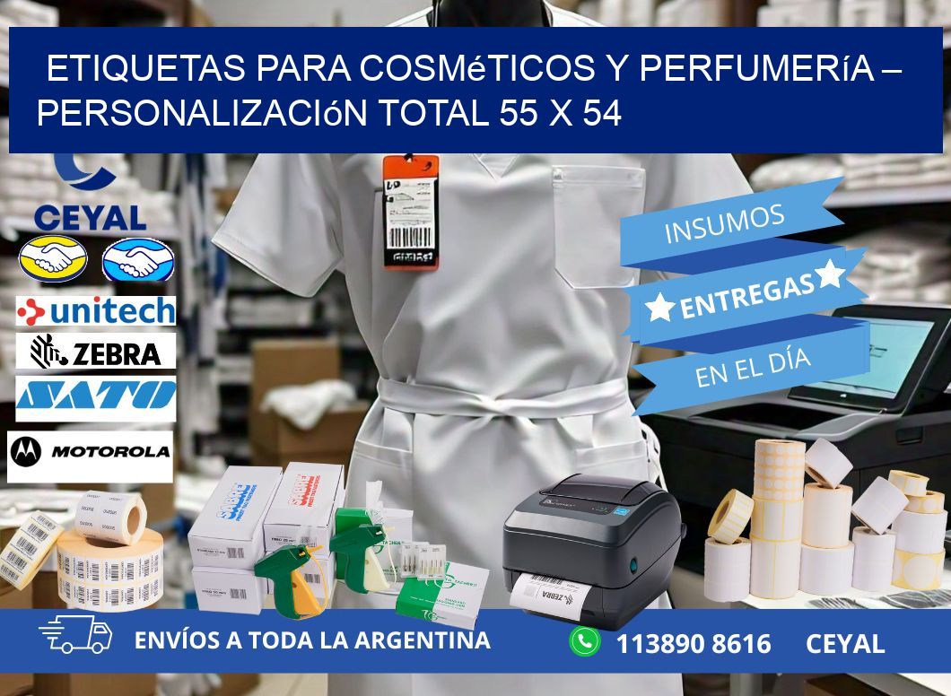 Etiquetas para Cosméticos y Perfumería – Personalización Total 55 x 54