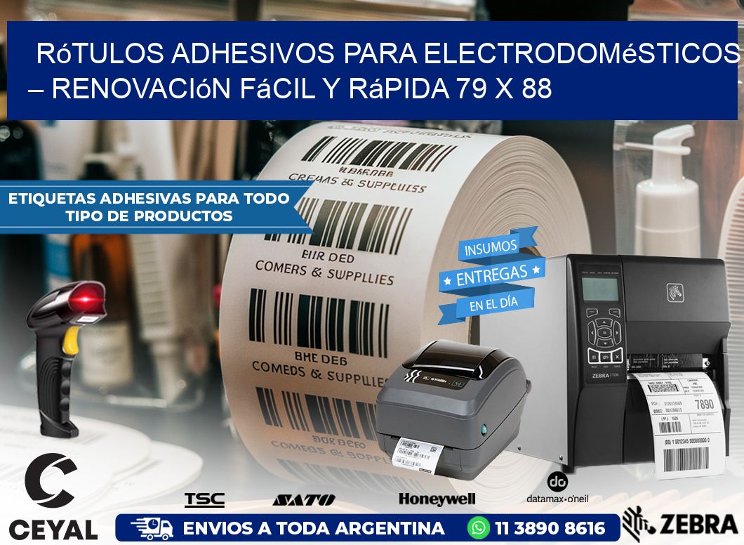 Rótulos Adhesivos para Electrodomésticos – Renovación Fácil y Rápida 79 x 88