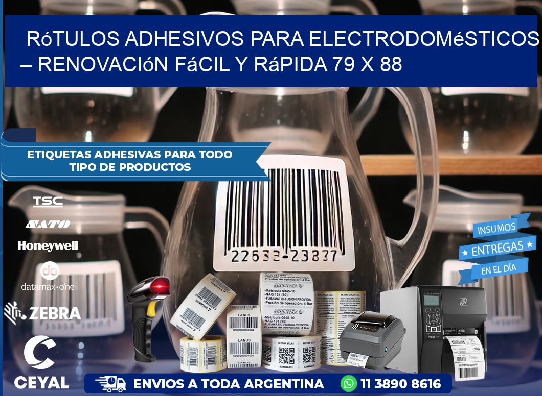 Rótulos Adhesivos para Electrodomésticos – Renovación Fácil y Rápida 79 x 88