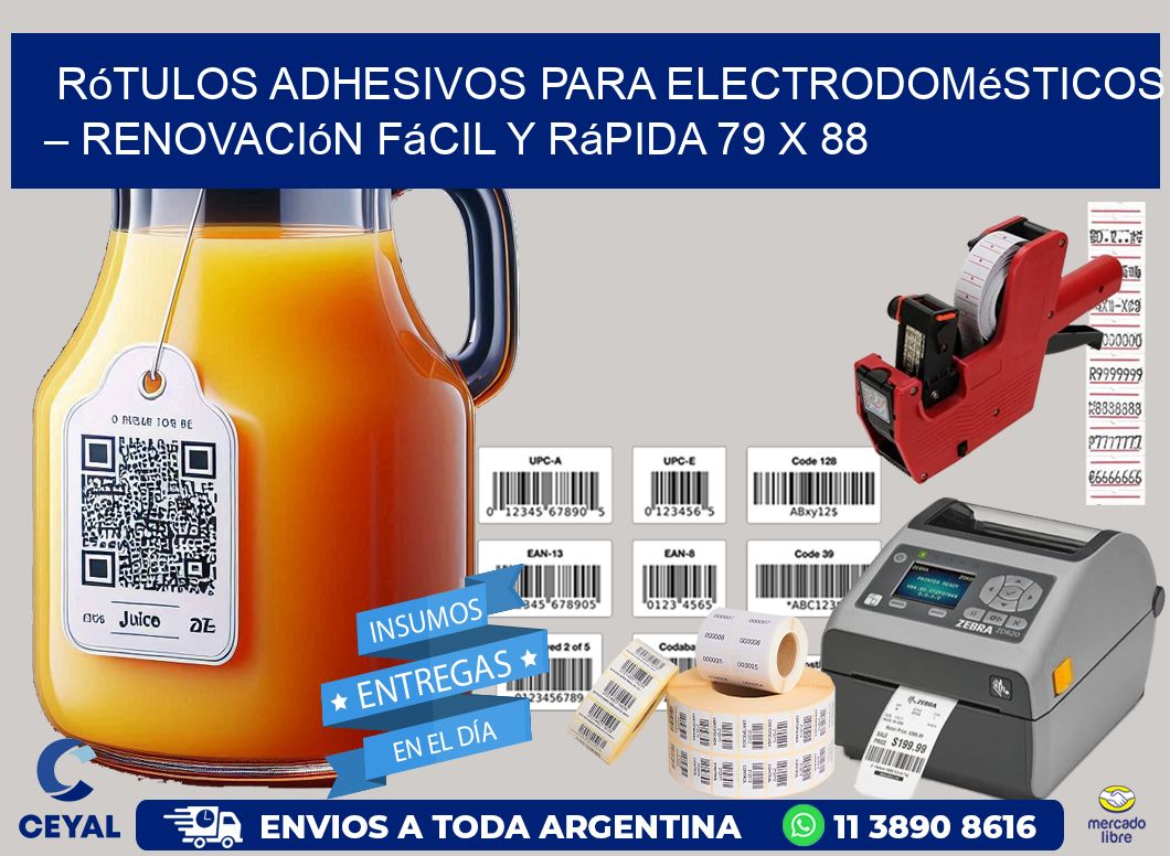 Rótulos Adhesivos para Electrodomésticos – Renovación Fácil y Rápida 79 x 88