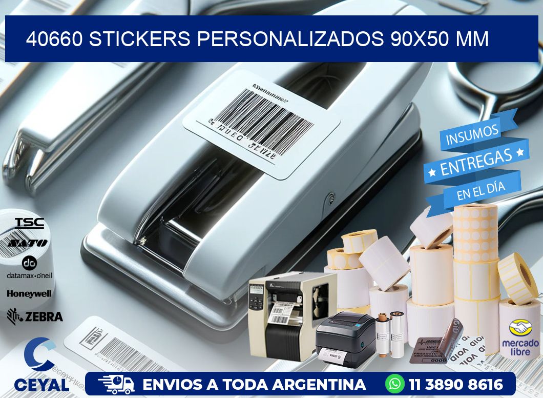 40660 STICKERS PERSONALIZADOS 90x50 mm