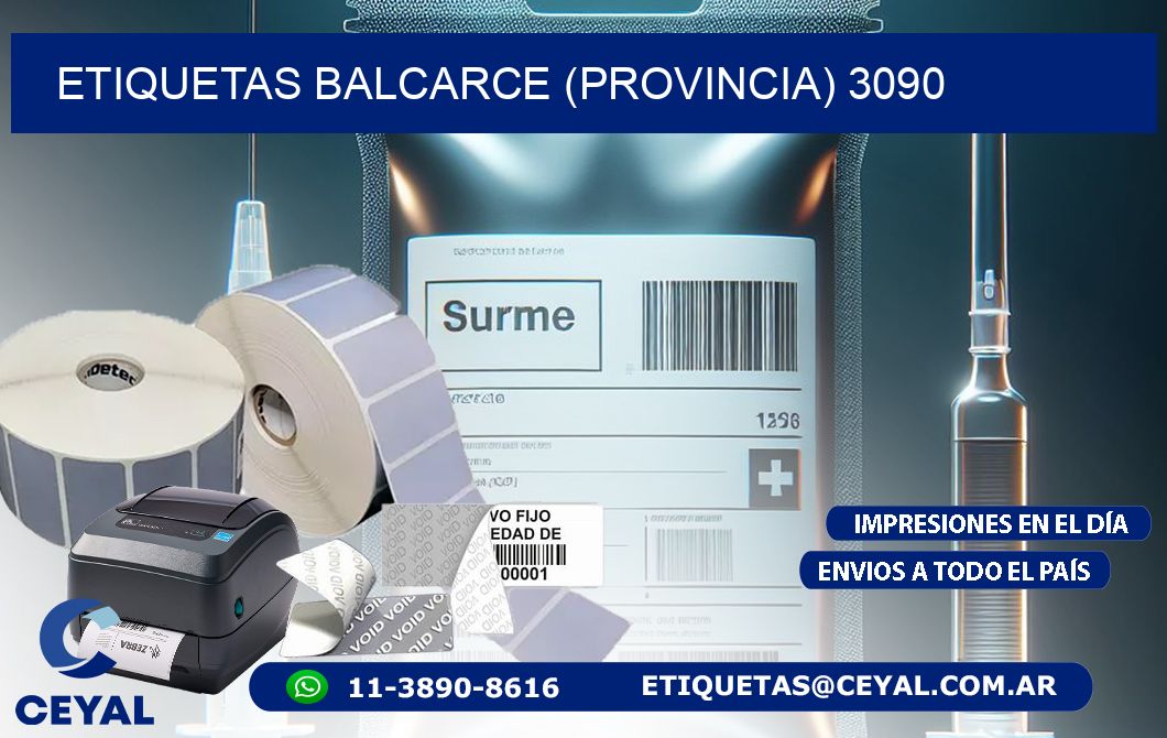 ETIQUETAS BALCARCE (PROVINCIA) 3090