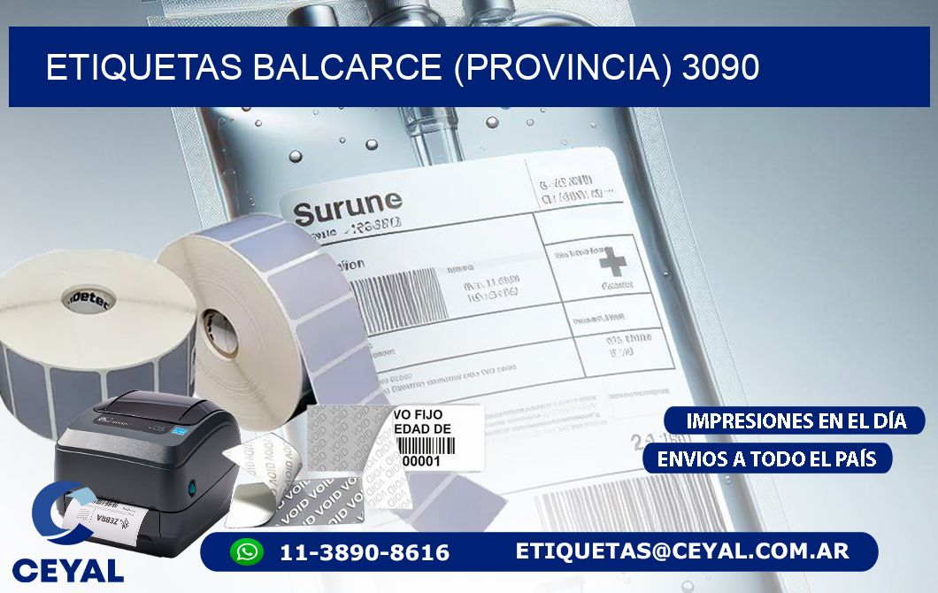 ETIQUETAS BALCARCE (PROVINCIA) 3090