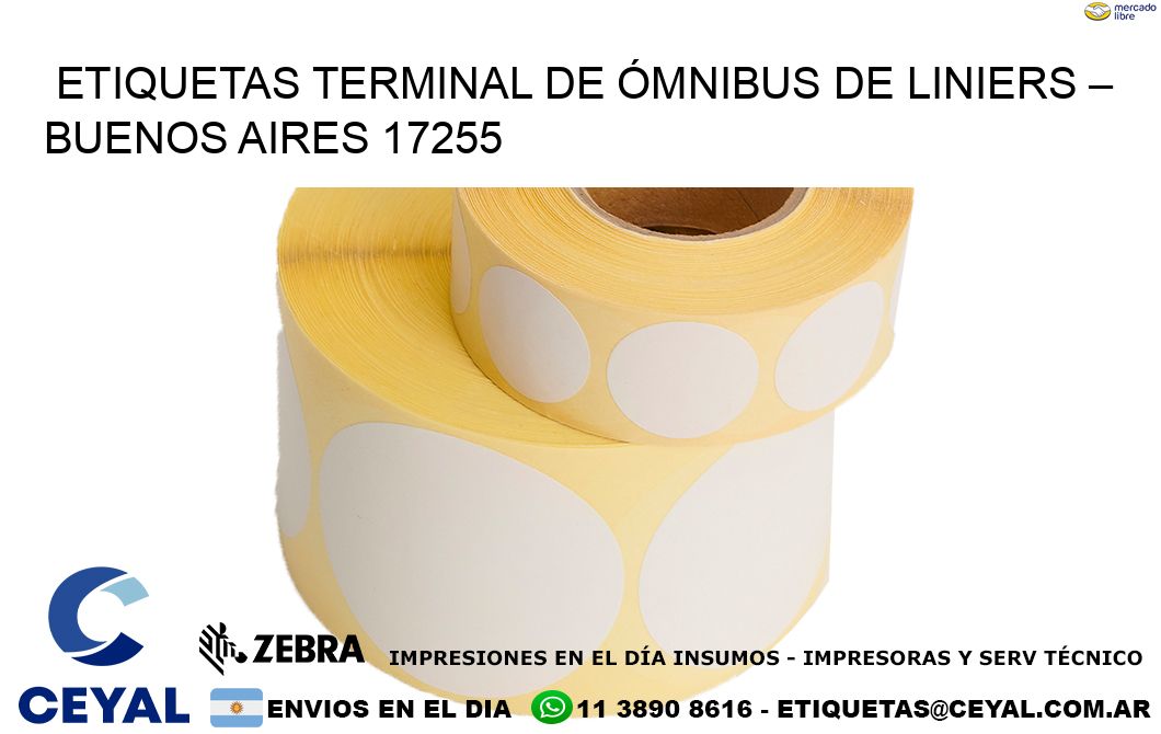 ETIQUETAS TERMINAL DE ÓMNIBUS DE LINIERS – BUENOS AIRES 17255