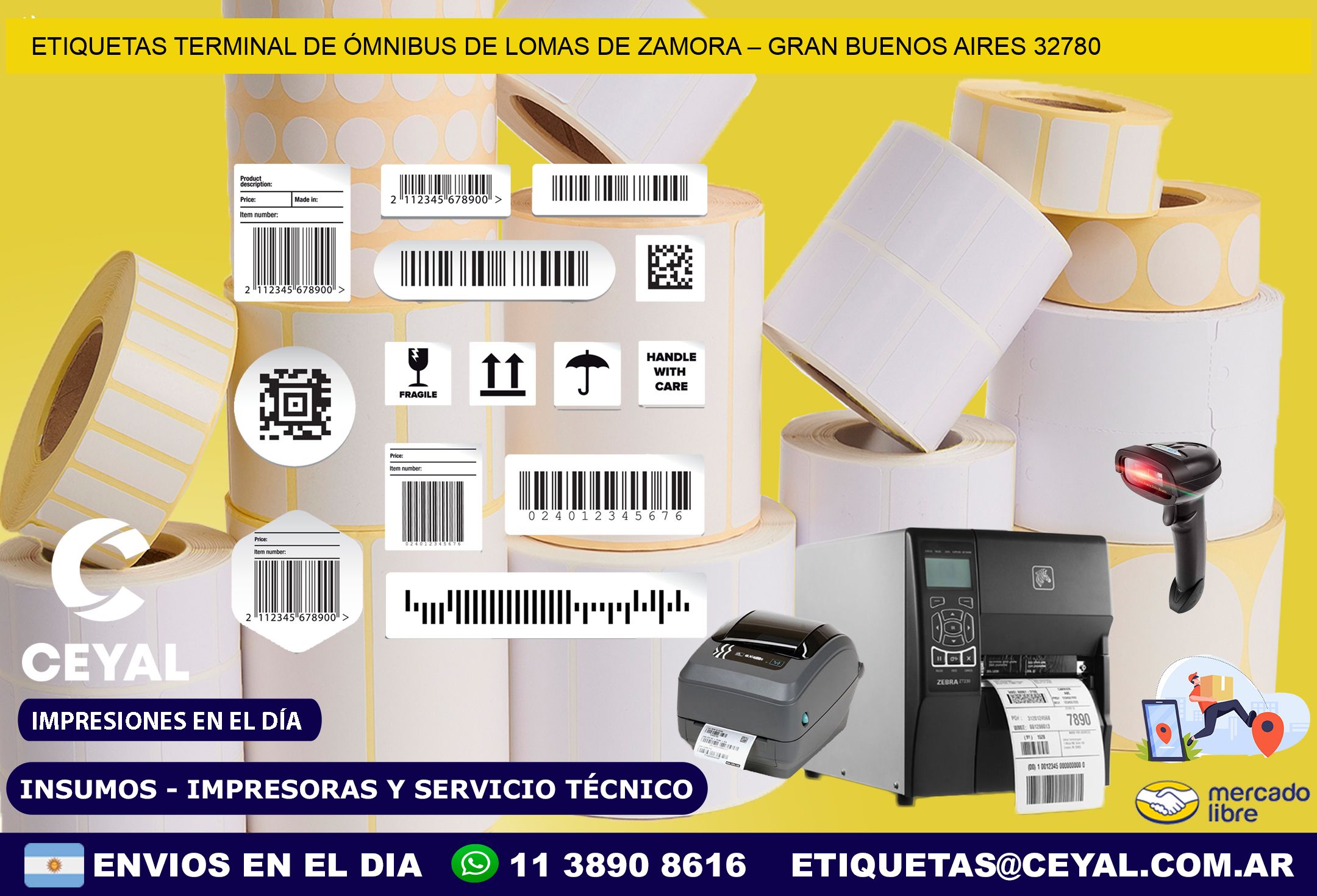 ETIQUETAS TERMINAL DE ÓMNIBUS DE LOMAS DE ZAMORA – GRAN BUENOS AIRES 32780